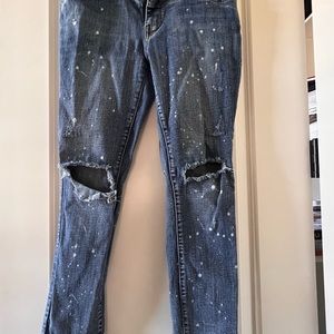 Paint splatter jeans